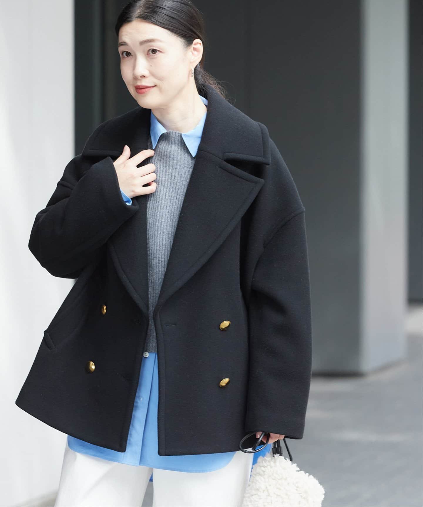 JOURNAL STANDARD SUPER140キンボタンハーフコート ジャーナル スタンダード ジャケット・アウター ブルゾン・ジャンパー ブラウン ブラック【送料無料】のサムネイル