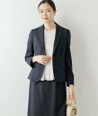 【SALE/34%OFF】NEWYORKER WOMEN ウールシャドーストライプ ピークドラペル1釦ジャケット ニューヨーカー ジャケット・アウター テーラー...