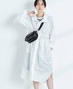 【SALE/50%OFF】Rie Miller フード付きシャツコート ノーリーズ ジャケット・アウター その他のジャケット・アウター ホワイト ブラック【送料無料】