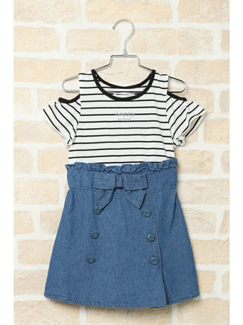 【SALE／32%OFF】トレンチ風スカートドッキングワンピース(120?160cm) イッカ スカート【RBA_S】【RBA_E】