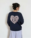 【SALE/40%OFF】Lovetoxic バックハートジャガードニット ナルミヤオンライン トップス ニット ネイビー ホワイト グリーン