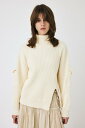 【SALE/30%OFF】MOUSSY SLIT ハイネックセーター マウジー トップス ニット グリーン ブラック ホワイト【送料無料】