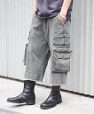 【SALE/30%OFF】417 EDIFICE FOSTEX MCD / フォステックスエムシーディー ANTIQUE WASH CUTOFF PARACHUTE フォーワンセブン エディフィス パンツ その他のパンツ ブラック【送料無料】