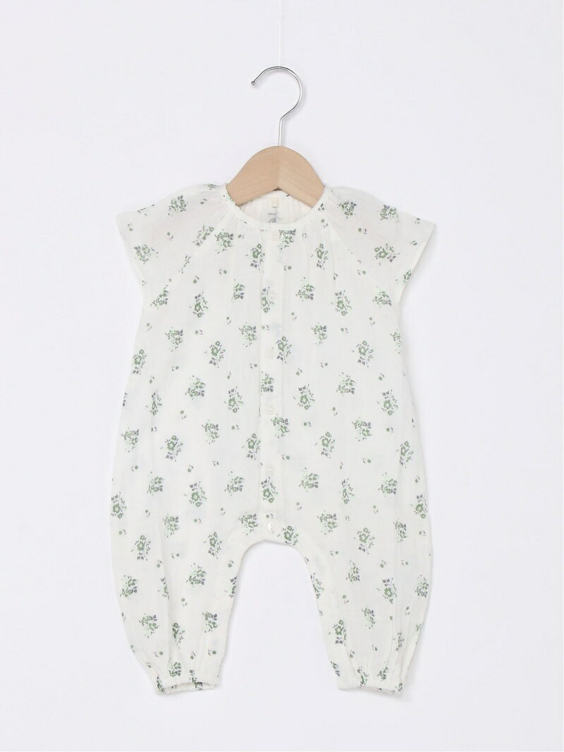 【SALE／40%OFF】PETIT BATEAU (K)プリント半袖ロンパース プチバトー マタニティウェア・ベビー用品 ロンパース・カバーオール ホワイト【送料無料】