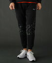 【SALE/5%OFF】THE CASUAL <LUXE/R>発砲プリントジョガーパンツ カジュアル パンツ ジャージ・スウェットパンツ グレー ブラック ホワ...