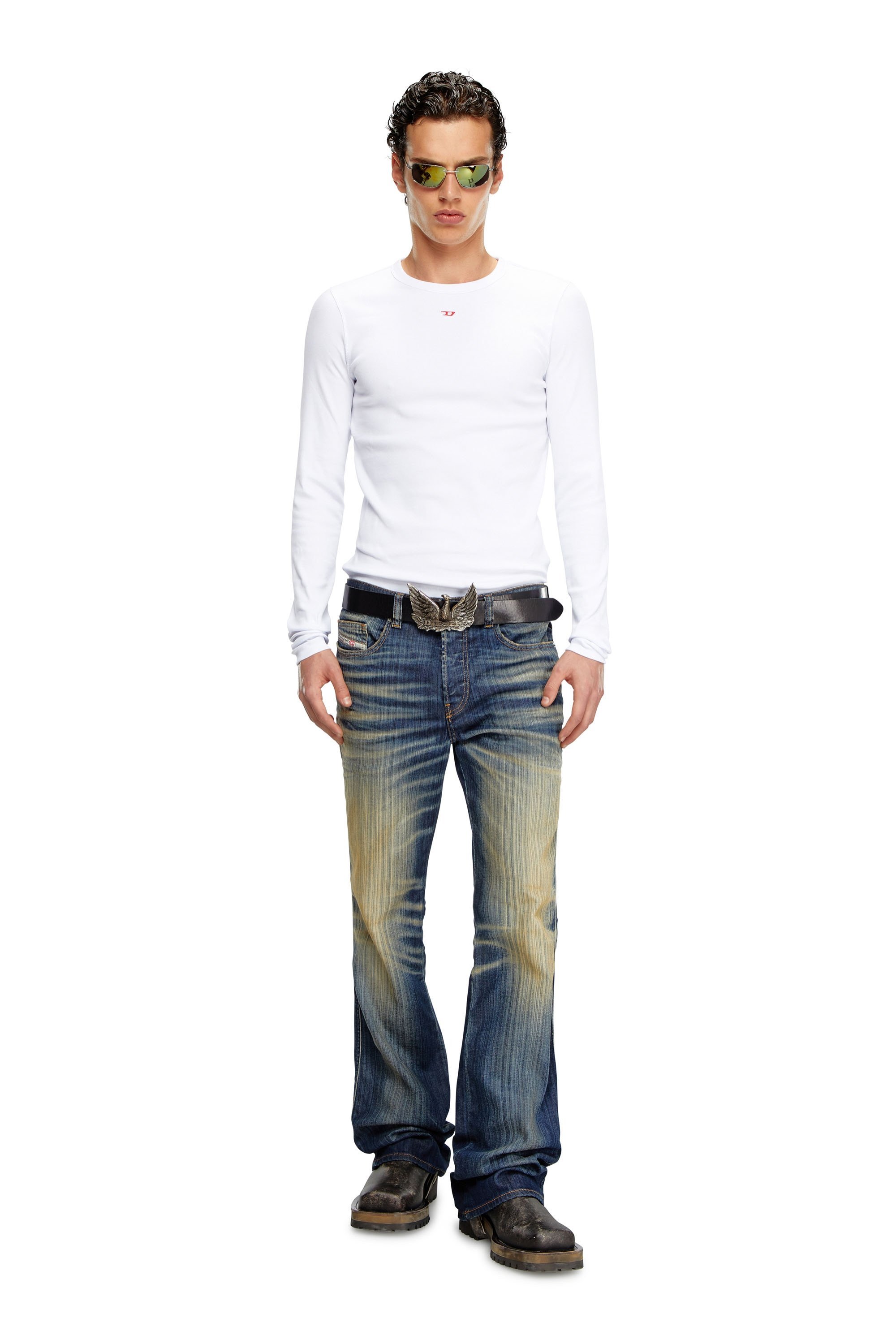 DIESEL メンズ Tシャツ New essentials ディーゼル トップス カットソー・Tシャツ ブラック ホワイト【送料無料】