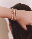 les bon bon les bon bon/effortles pearl bracelet BOB467 セットアップセブン アクセサリー・腕時計 ブレスレット・バングル ホワイト【送料無料】