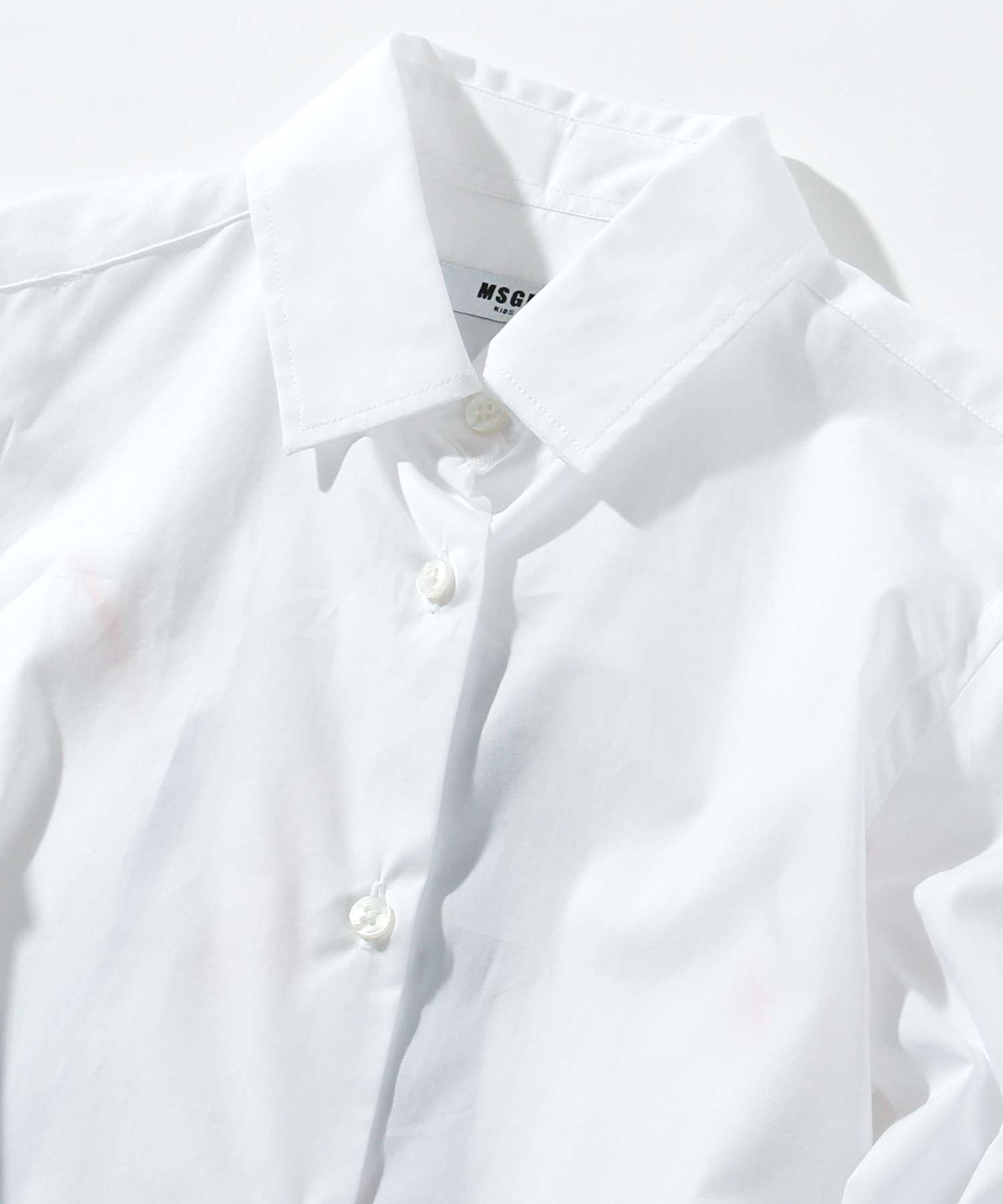 【SALE／68%OFF】MSGM (K)MSGM/MSGM(エムエスジーエム)Kids & Junior ポプリンシャツ/ブラウス シフォン トップス シャツ・ブラウス ホワイト【送料無料】