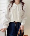 【SALE/30%OFF】aimoha - select - aimoha -select-/レースカラーピンタックシャツ アイモハ トップス シャツ・ブラウス ホワイト