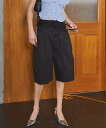 MAISON SPECIAL 2way Double Waist Curve Shorts メゾンスペシャル パンツ チノパンツ ブラック【送料無料】