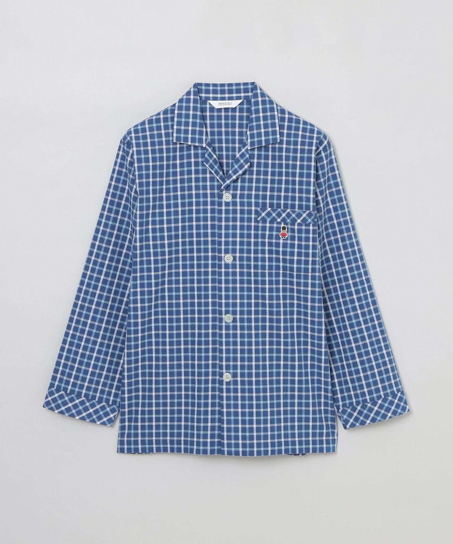 MACKINTOSH PHILOSOPHY 【WEB限定】サッカーチェック パジャマ マッキントッシュ フィロソフィー 福袋・ギフト・その他 その他 ネイビー ブルー【送料無料】