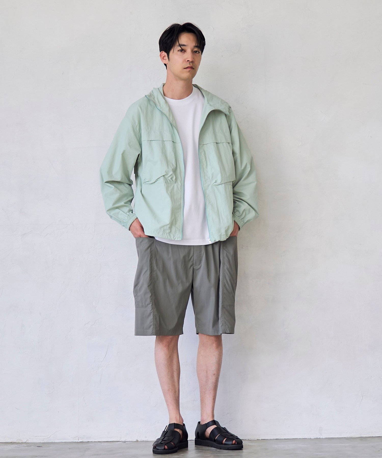 RONEL 【RONEL】タスランNサイドショーツ コーエン パンツ その他のパンツ ブラック
