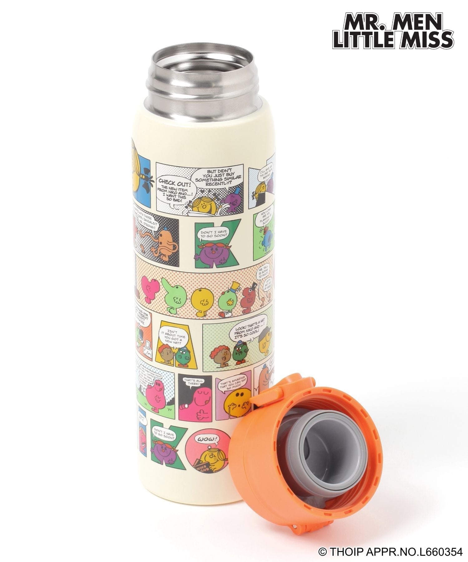 niko and ... 【ミスターメン リトルミス】ステンレスボトル/容量480ml ニコアンド 食器・調理器具・キッチン用品 弁当箱・ランチボックスのサムネイル