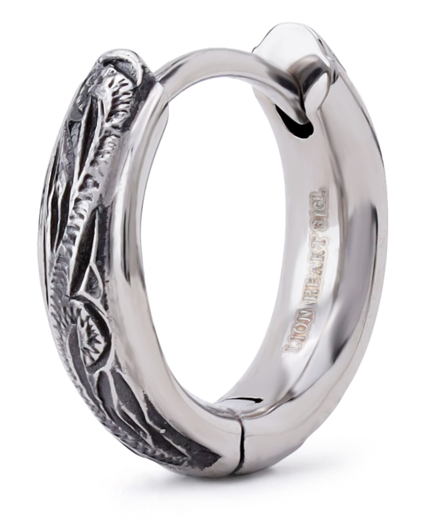 LION HEART HAWAIIANフレームフープピアス/サージカルステンレス(金属アレルギー対応) ライオンハート アクセサリー・腕時計 ピアス シルバー【送料無料】