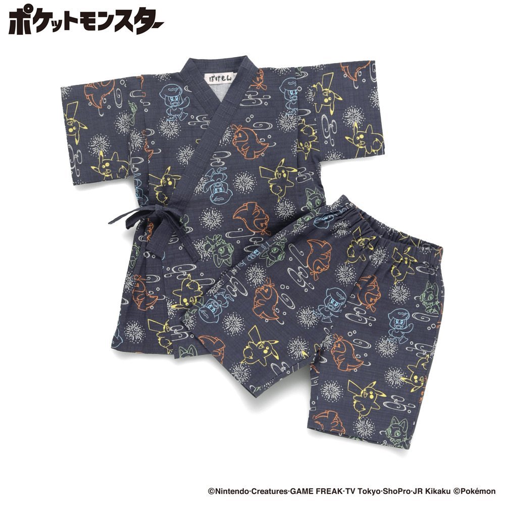【SALE／5%OFF】branshes 【Pokemon/ポケモン】総柄ジンベイ ブランシェス 着物・...