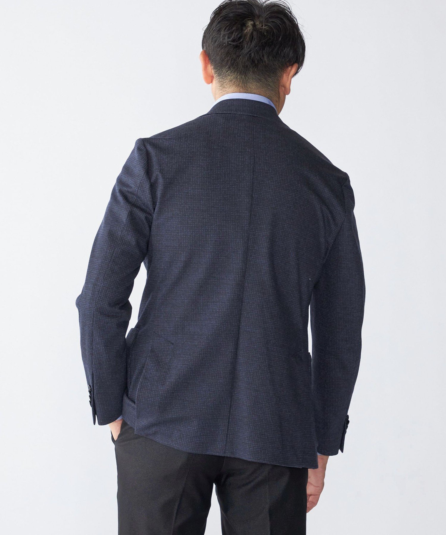 【SALE／30%OFF】SHIPS MEN SHIPS: カネマサファブリック ジャージー プリント ハウンドトゥース ジャケット シップス ジャケット・アウター テーラードジャケット・ブレザー【送料無料】