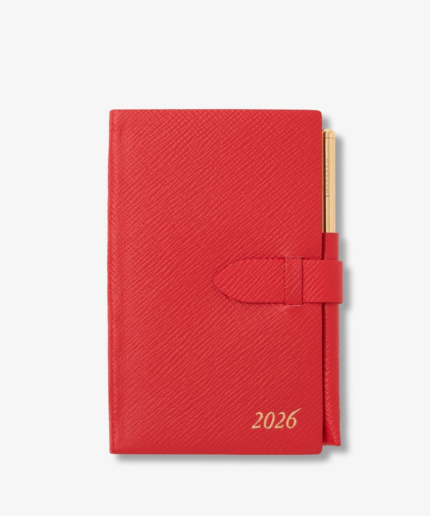 SMYTHSON Pastegrain 2026 Panama Diary with Pencil スマイソン 文房具 手帳・メモ帳 レッド【送料無..