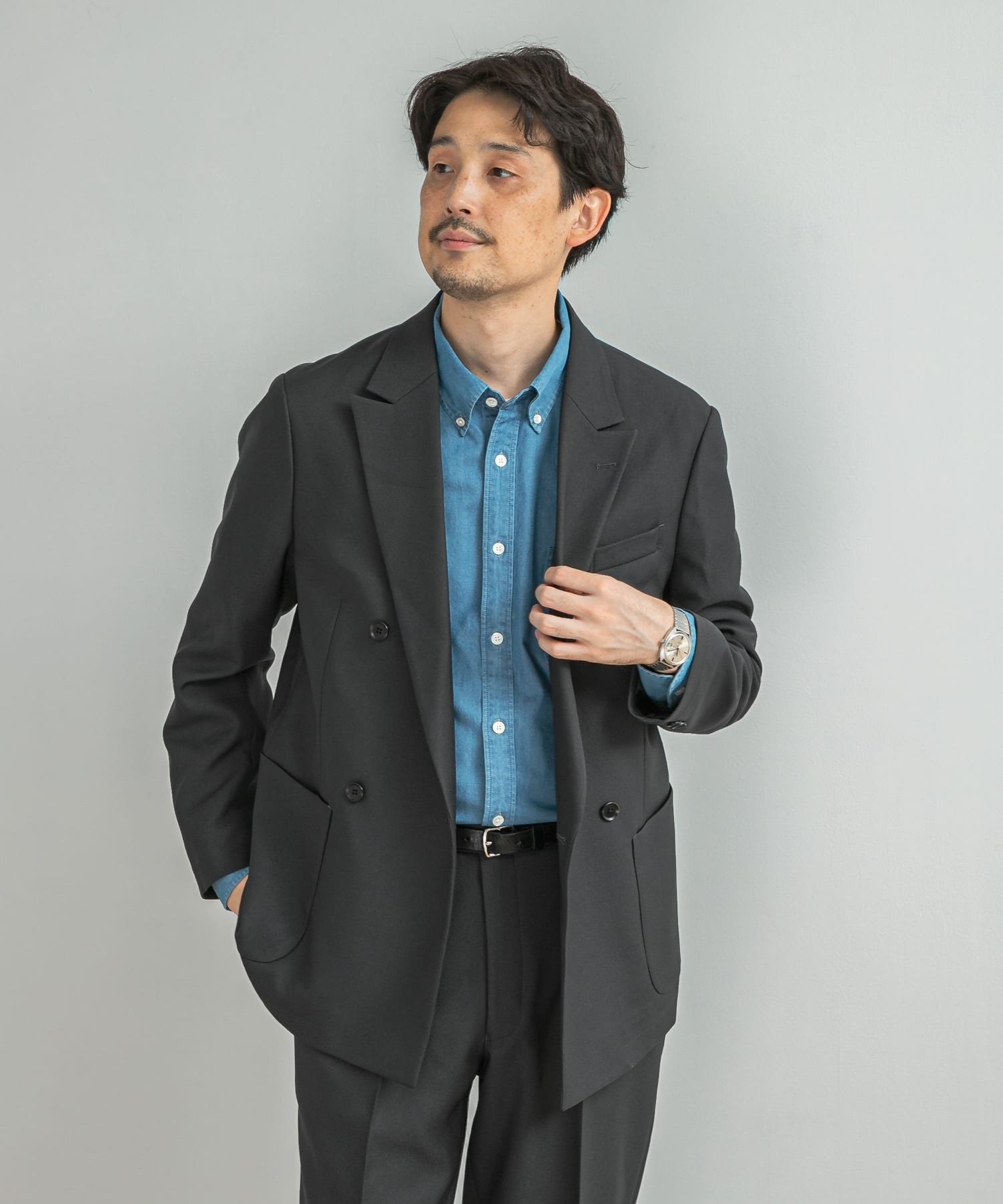 【SALE／10%OFF】URBAN RESEARCH DOORS LIFE STYLE TAILOR ウールライクツイルコンフォータブル Wジャ..