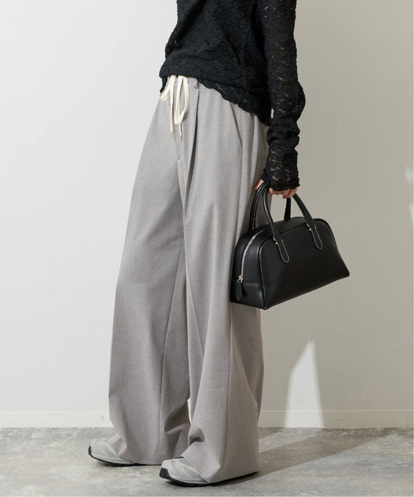 JOURNAL STANDARD 《追加》ソモウライクイージースラックス ジャーナル スタンダード パンツ スラックス・ドレスパンツ グレー ネイビー