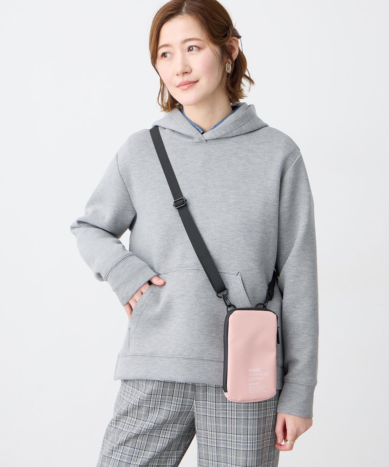 Petit Honfleur 【anello】ミニショルダーバック プチオンフルール バッグ ショルダーバッグ ピンク ブルー