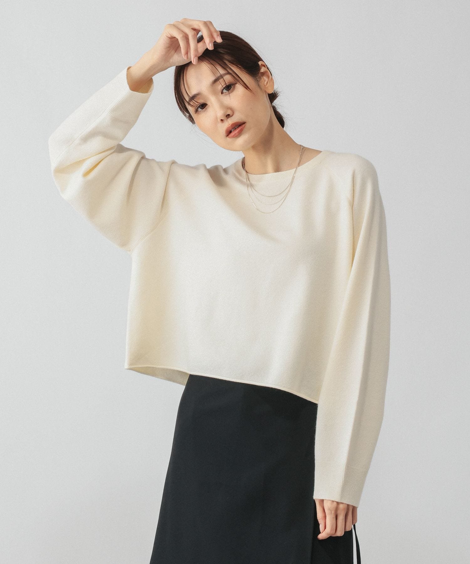 GLOBAL WORK カシミヤタッチクルーネップルオーバー/758685 グローバルワーク トップス ニット ピンク ワインレッド ネイビー ホワイト【送料無料】 stylife-15925492 Rakuten Fashion サンプル画像2