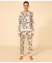【SALE/10%OFF】PETIT BATEAU 長袖パジャマ プチバトー インナー・ルームウェア パジャマ ホワイト【送料無料】