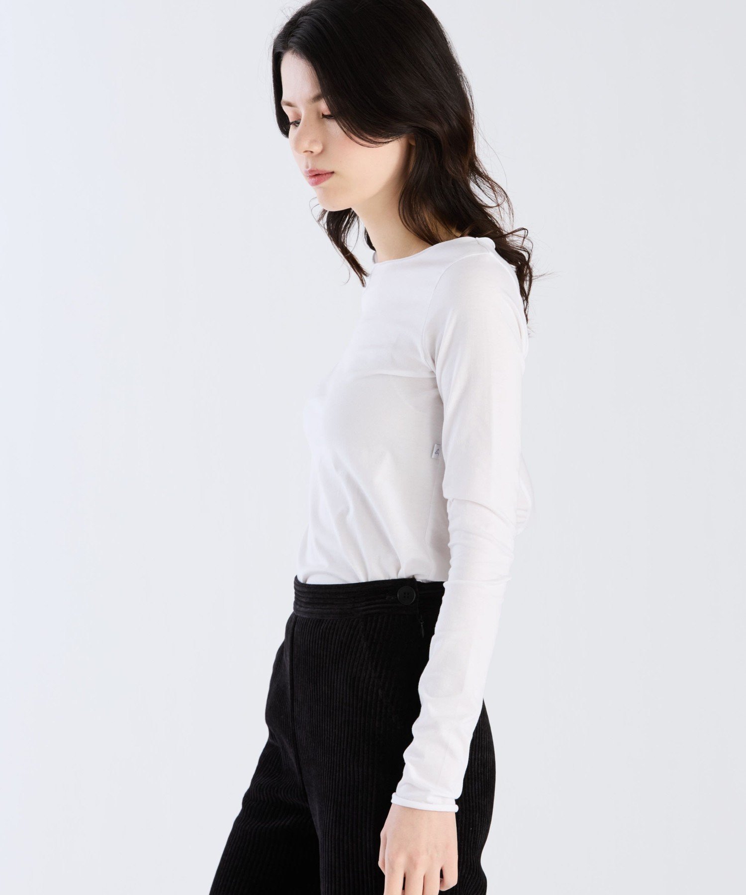 オーガニックコットン 長袖 Tシャツ "Ultra" アニエスベー トップス カットソー・Tシャツ ホワイト