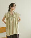 【SALE/44%OFF】GLOBAL WORK さらさらリラックスネックフリル/571309 グローバルワーク トップス シャツ・ブラウス グレー レッド ブラウン ネイビー ブルー