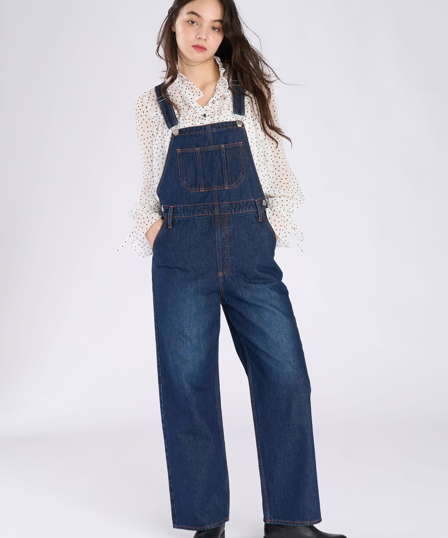 To b. by agnes b. To b. by agnes b. * NEEDBY heritage PENELOPE WITH TO B. アニエスベー オールインワン・オーバーオール オーバーオール・サロペット ネイビー【送料無料】