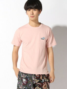 【SALE/23%OFF】WEGO 0/(M)コンバースワンポイントシューズ刺繍Tシャツ(S) ウィゴー カットソー Tシャツ パープル ピンク ベージュ ホワイト