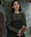 S'more S'more/(U)HENLY NECK COMMAND SWEATER アイモハ トップス スウェット・トレーナー ブラウン カーキグリーン【送料無料】