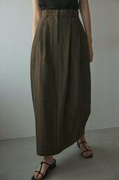 BLACK BY MOUSSY cocoon silhouette skirt ブラックバイマウジー スカート ロング・マキシスカート ブラウン ホワイト【送料無料】