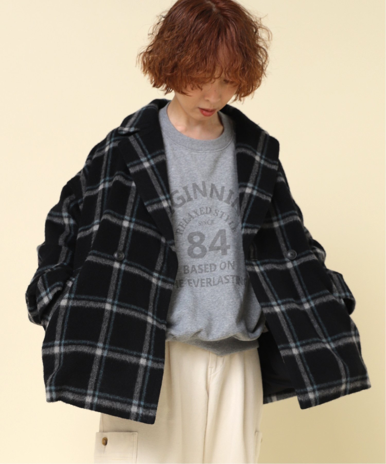 【SALE／20%OFF】RNA-N J2120 ウールシャギージャケット アールエヌエーエヌ ジャケット・アウター テ..