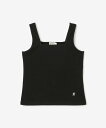 Bshop Gymphlex | ストレッチリブ スクエアネックタンクトップ WOMEN ビショップ トップス ノースリーブ・タンクトップ ホワイト ブラック【...