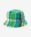 【SALE/30%OFF】Bshop KIJIMA TAKAYUKI | <別注>マドラスチェック バケットハット MEN ビショップ 帽子 ハット ブルー ピ...