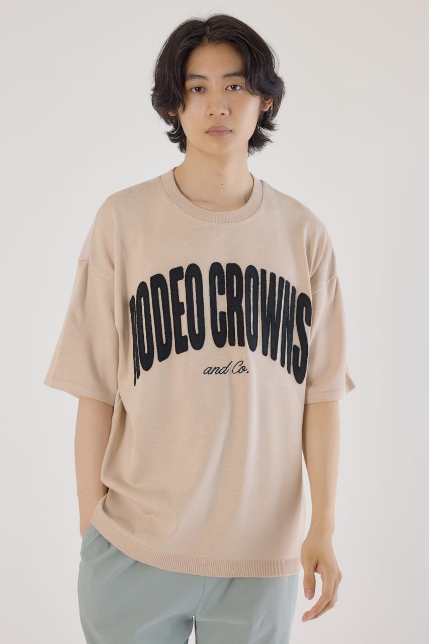 【SALE／37%OFF】RODEO CROWNS WIDE BOWL メンズCURVE LOGOコンビニットトップス ロデオクラウンズワイ..