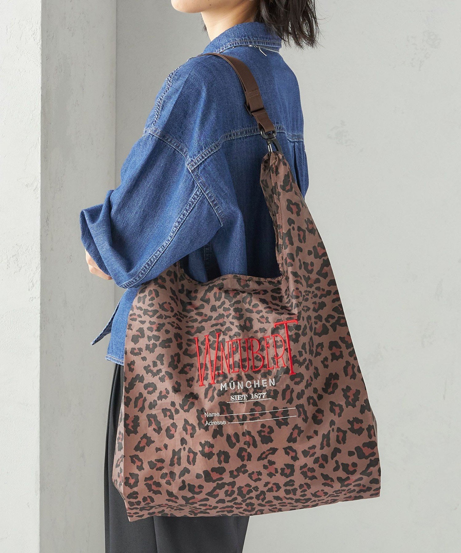 【SALE／30%OFF】SHIPS WOMEN 【SHIPS別注】WILHELM NEUBERT: ストラップ 付 マルシェ バッグ シップス バッグ トートバッグ ブラウン レッド【送料無料】