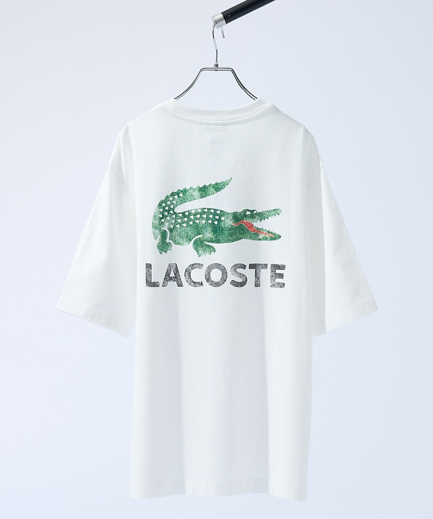 ABAHOUSE LASTWORD 【LACOSTE / ラコステ】 VINTAGE LOGO TEE / ビンテー アバハウス トップス カットソー・Tシャツ イエロー ブラック ホワイト【送料無料】