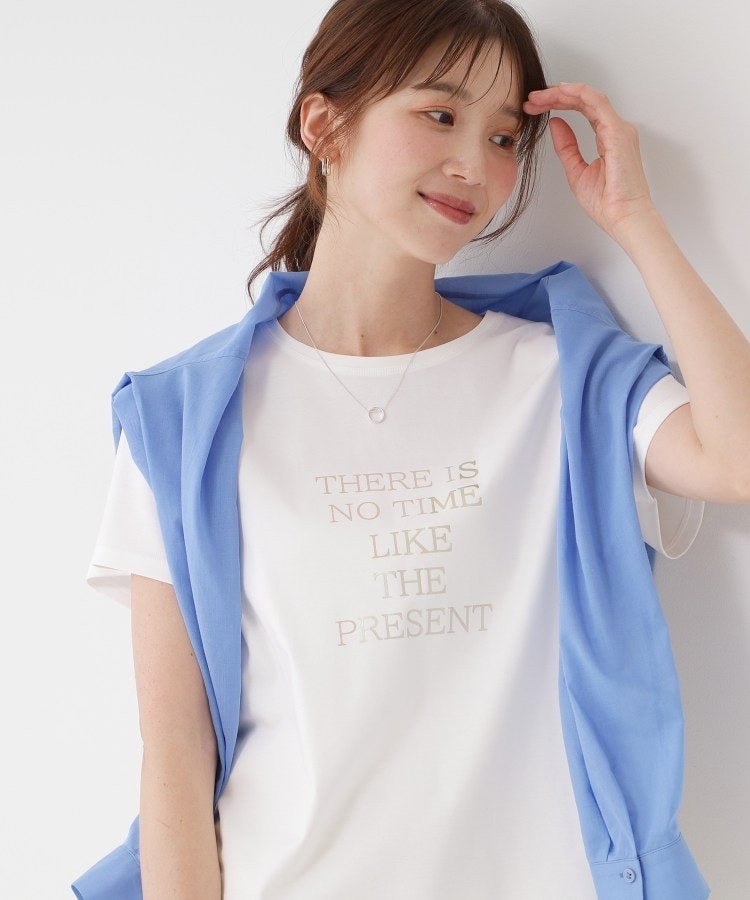 【接触冷感/抗菌防臭/消臭/UVカット】半袖ロゴTシャツ クード シャンス トップス カットソー・Tシャツ ブラック ホワイト