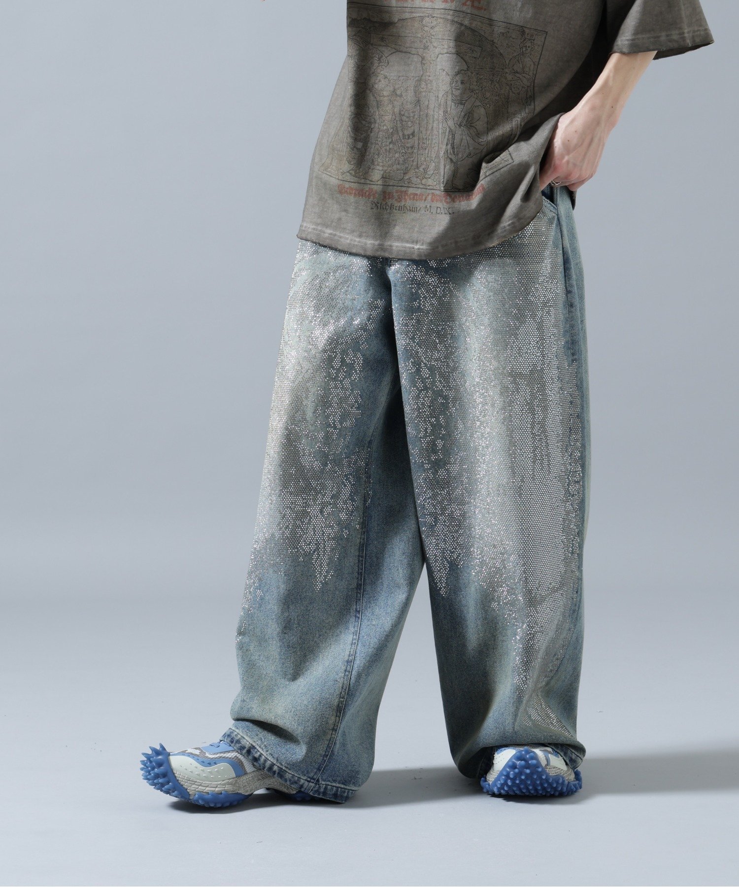 LHP DankeSchon/ダンケシェーン/12oz BAGGY JEANS/SWARO エルエイチピー パンツ その他のパンツ ブルー