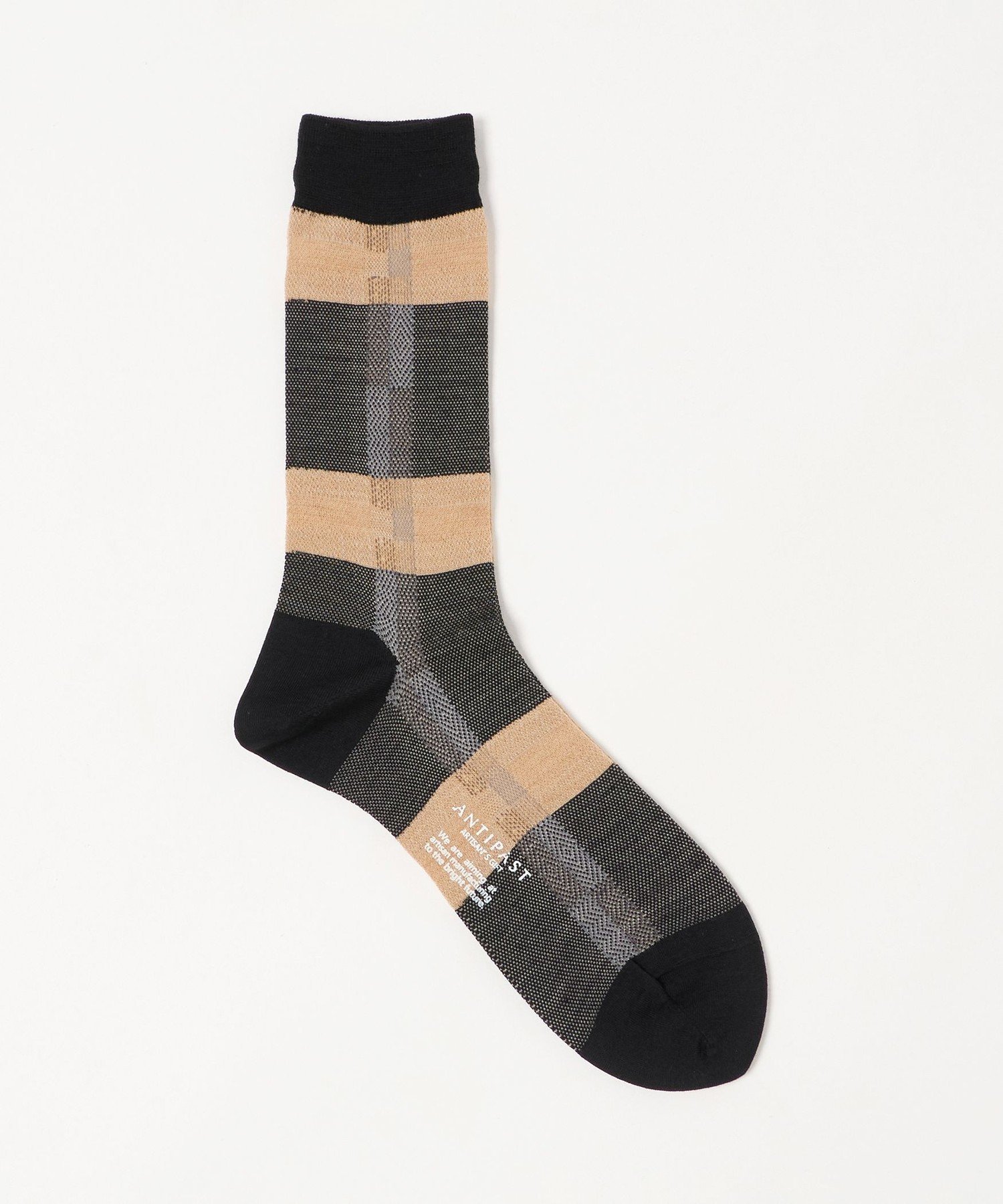 UNITED ARROWS ＜ANTIPAST＞ チェック ソックス ユナイテッドアローズ 靴下・レッグウェア 靴下 ワインレッド グレー ブラック