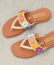 【SALE/20%OFF】ITALIAN SHOEMAKERS 【ITALIAN SHOEMAKERS】フラワーベルトフラットトングサンダル インターショシュー...