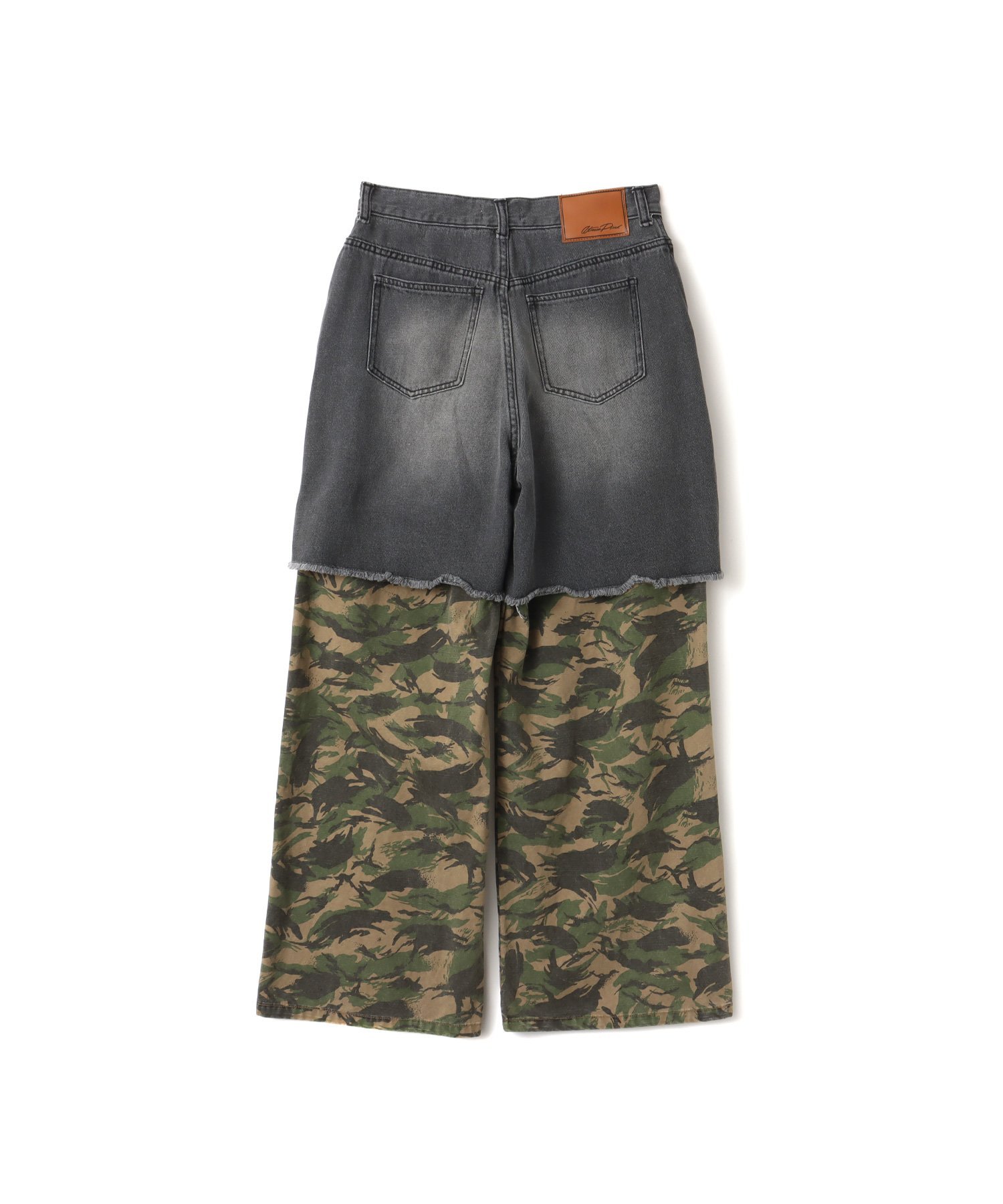 atmos pink atmos pink Layered Denim Pants BLACK アトモス パンツ その他のパンツ ブラック