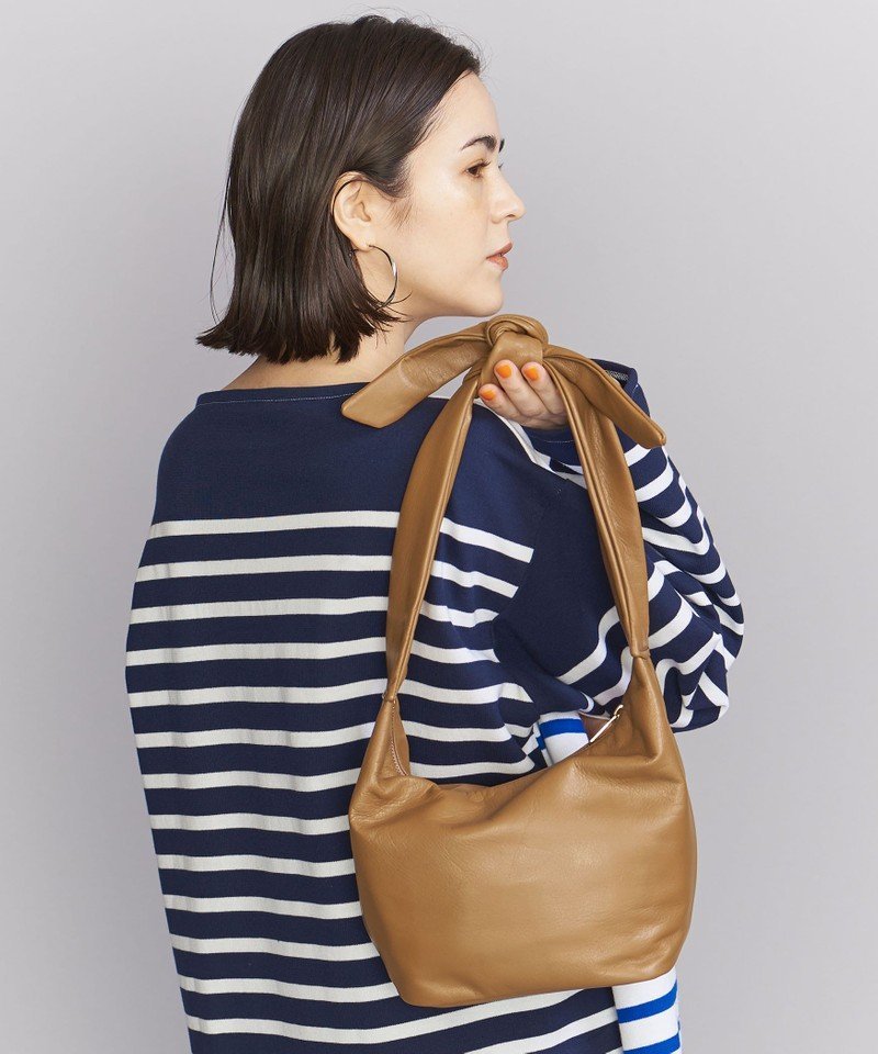 【SALE／40%OFF】BEAUTY & YOUTH UNITED ARROWS 【別注】＜ch!iii＞レザー タイリボン ショルダーバッグ ビューティ＆ユース ユナイテッドアローズ バッグ ショルダーバッグ ブラウン イエロー【送料無料】のサムネイル