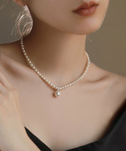 Leja クラシックパール真珠ネックレス レジャ ワンピース・ドレス ドレス ホワイト Leja クラシックパール真珠ネックレス レジャ ワンピース・ドレス ドレス ホワイト