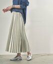 【SALE/60%OFF】Elura レザーライクプリーツスカート/137604 エルーラ スカート ロング・マキシスカート ベージュ シルバー【送料無料】