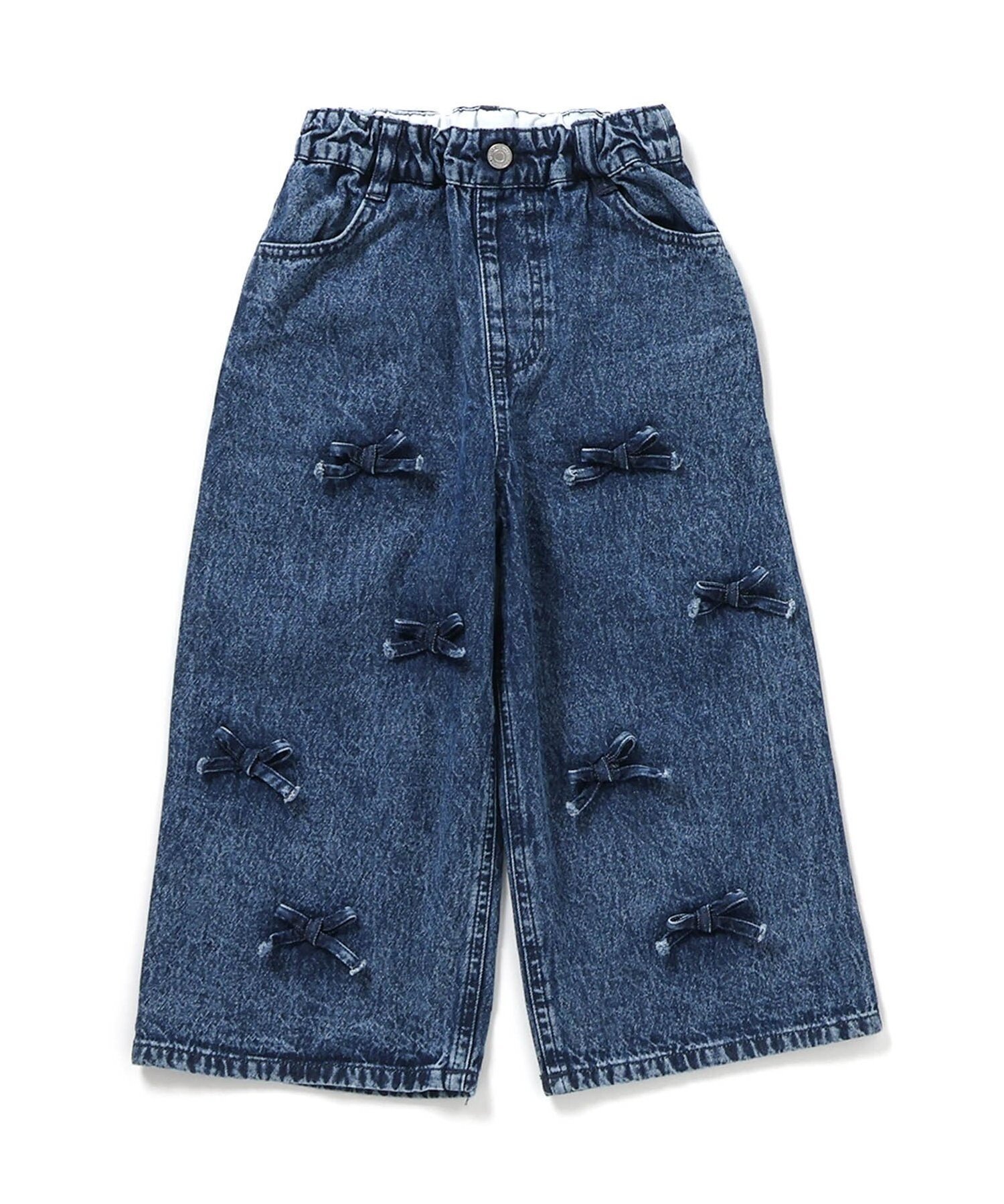 BREEZE リボンデニムパンツ 10分丈 エフオーオンラインストア パンツ その他のパンツ ブルーのサムネイル