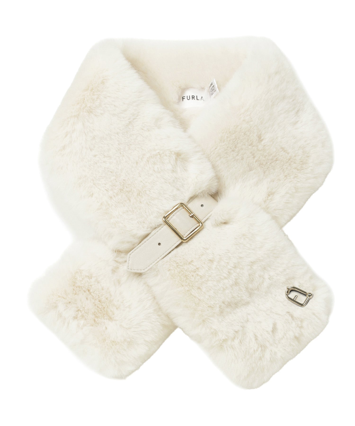 FURLA FURLA/(W)ベルト差し込みファーティペット フェイクファー マ ムーンバット ファッション雑貨 マフラー・ストール・ネックウォーマー ベージュ ホワイト ブラウン ピンク グレー ブラック【送料無料】
