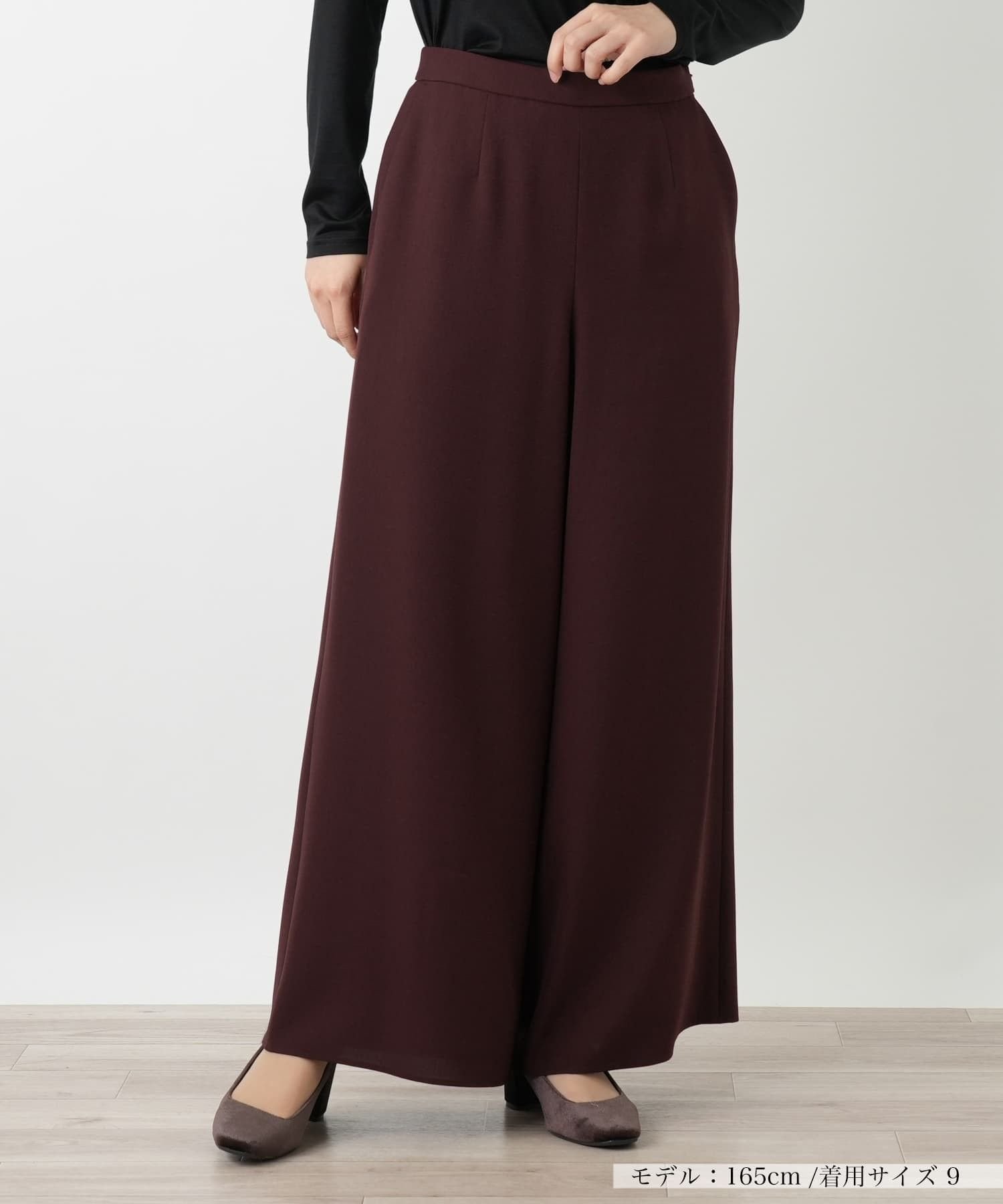 Leilian フレアパンツ レリアン パンツ その他のパンツ グレー