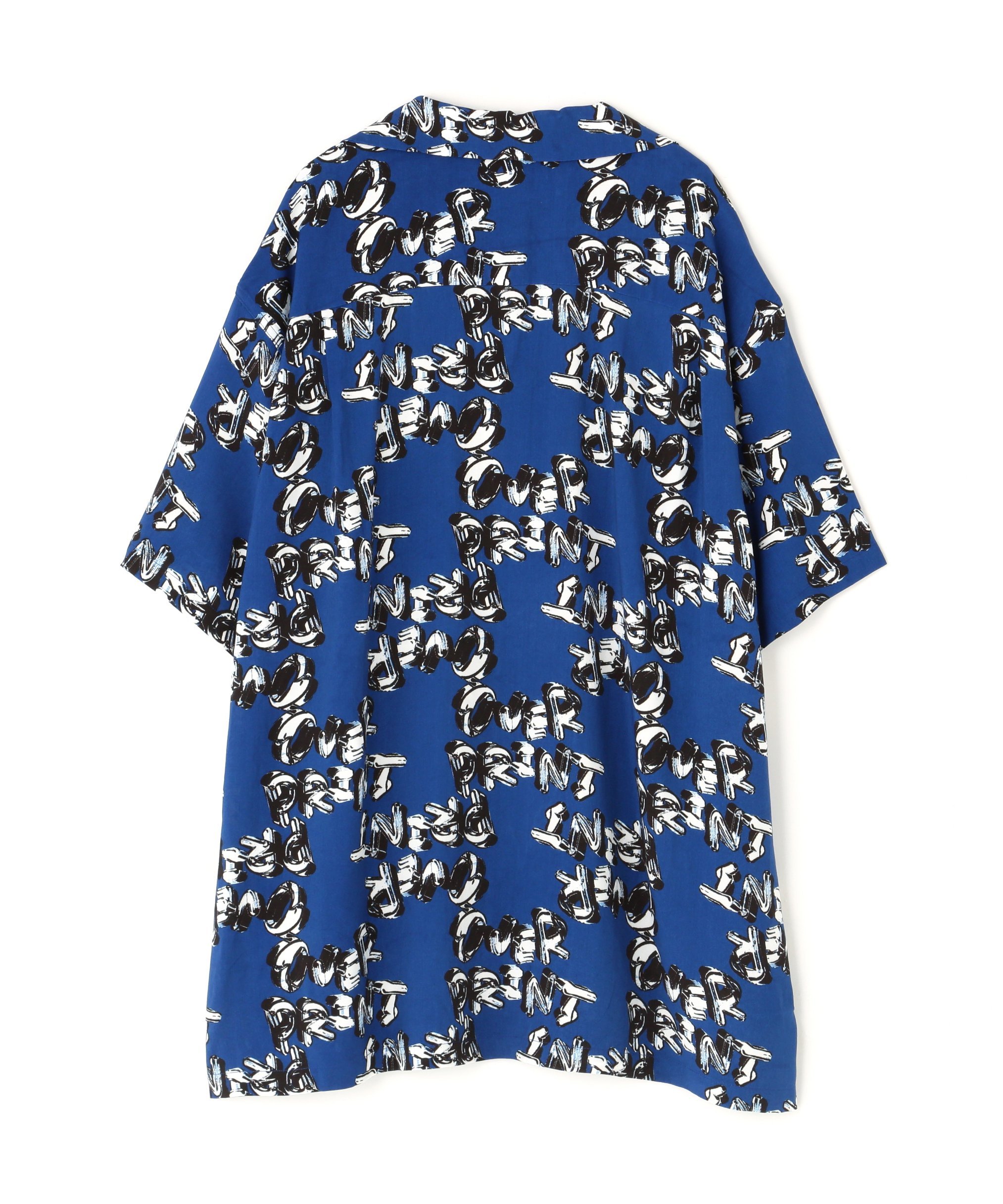 LHP overprint/オーバープリント/chain logo rayon shirts エルエイチピー トップス シャツ・ブラウス ネイビー